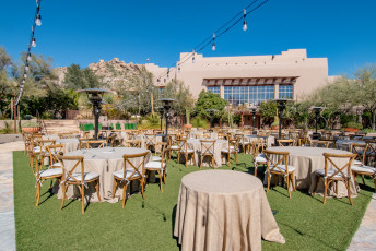 "The District" Outdoor Shopping Area and Gorgeous Mountainside Venue by ForeverLawn Northwest Phoenix