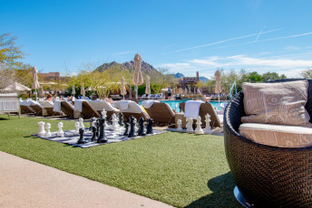 "The District" Outdoor Shopping Area and Gorgeous Mountainside Venue by ForeverLawn Northwest Phoenix