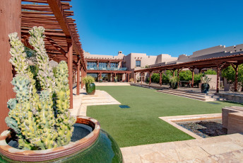 "The District" Outdoor Shopping Area and Gorgeous Mountainside Venue by ForeverLawn Northwest Phoenix
