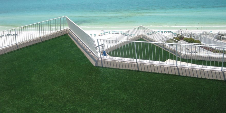 Beachfront balconies overlooking Emerald Shores