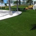 DuPont™ ForeverLawn® Select Synthetic Grass in beachfront backyard