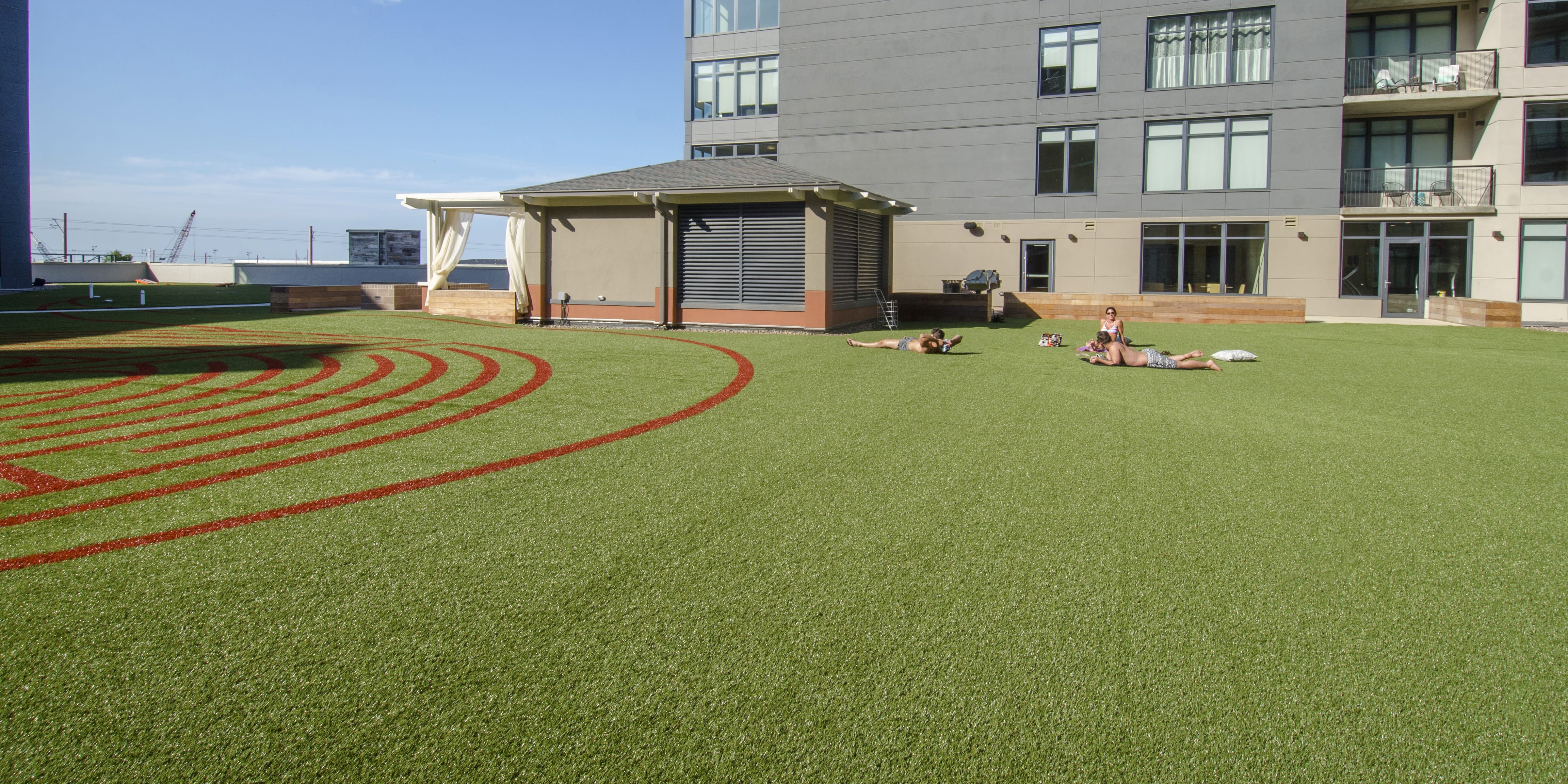 ForeverLawn Northern Ohio installed Dupont™ ForeverLawn® Select LX at an apartment complex in Cleveland, OH