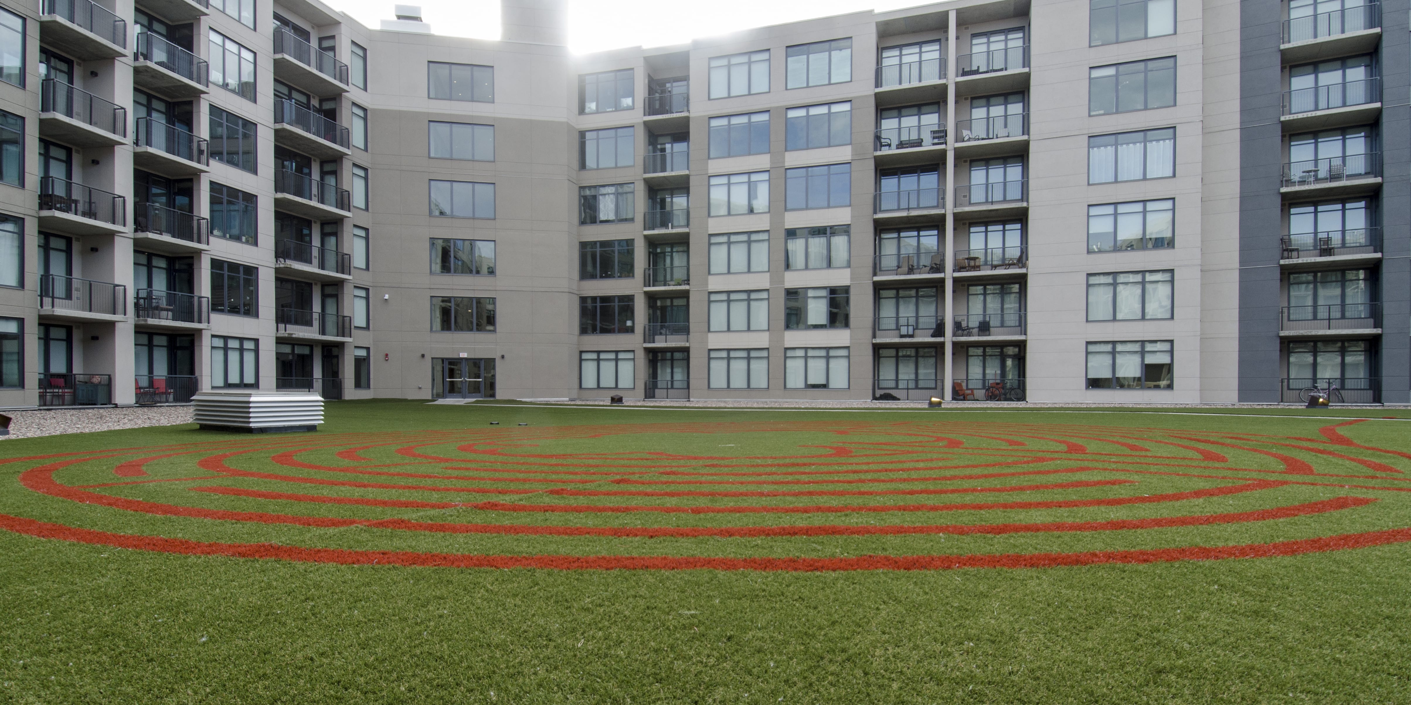 ForeverLawn Northern Ohio installed Dupont™ ForeverLawn® Select LX at an apartment complex in Cleveland, OH