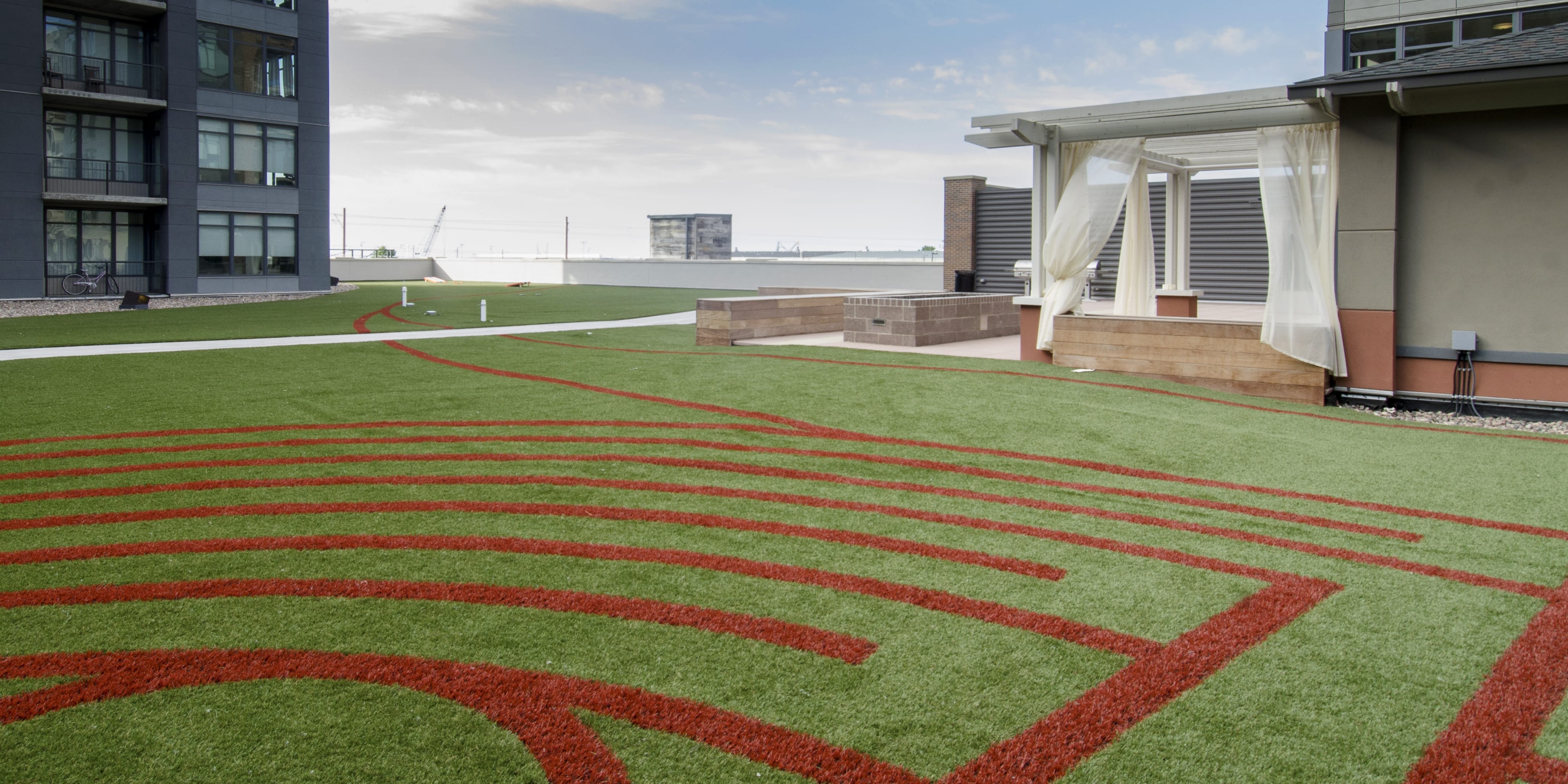 ForeverLawn Northern Ohio installed Dupont™ ForeverLawn® Select LX at an apartment complex in Cleveland, OH