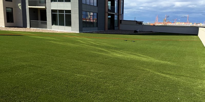 ForeverLawn Northern Ohio installed Dupont™ ForeverLawn® Select LX at an apartment complex in Cleveland, OH