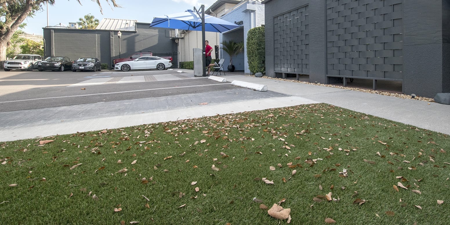 ForeverLawn artificial grass installation at Haven Restaurant in Tampa