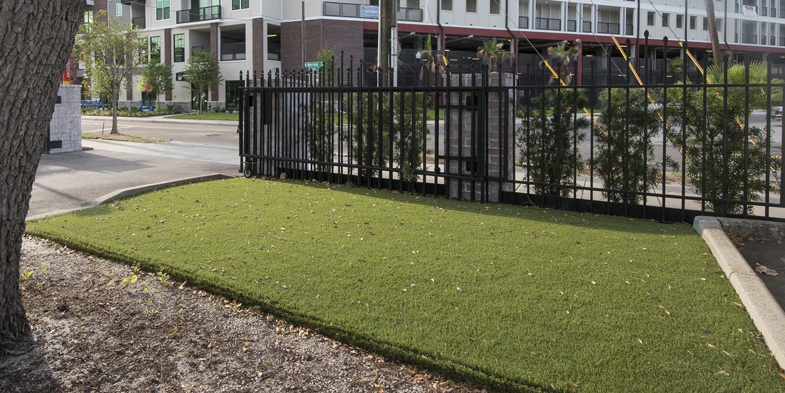 ForeverLawn artificial grass installation at Haven Restaurant in Tampa