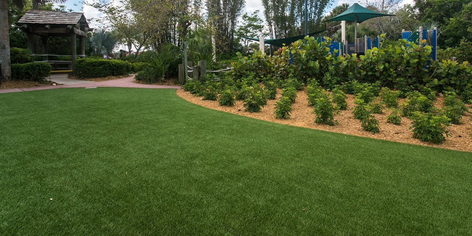 ForeverLawn artificial grass installation at Disney Polynesian Village Resort