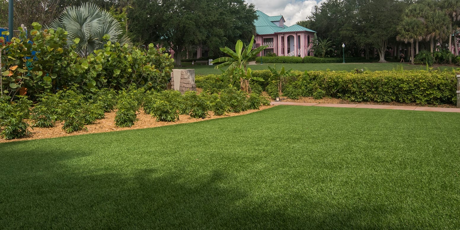 ForeverLawn artificial grass installation at Disney Polynesian Village Resort