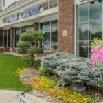 ForeverLawn artificial grass installation at an Alliance commercial plaza