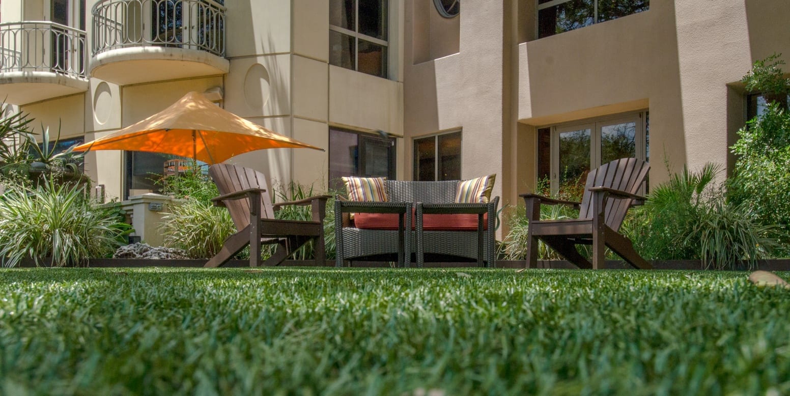 ForeverLawn artificial grass installation at the Four Seasons Hotel Austin