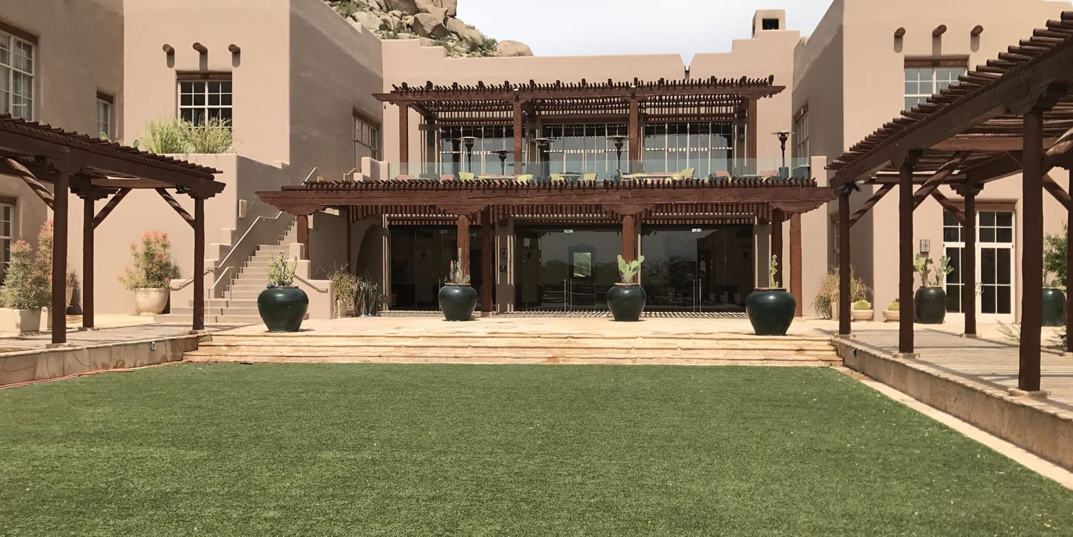 ForeverLawn artificial grass installation at Four Seasons Resort Scottsdale