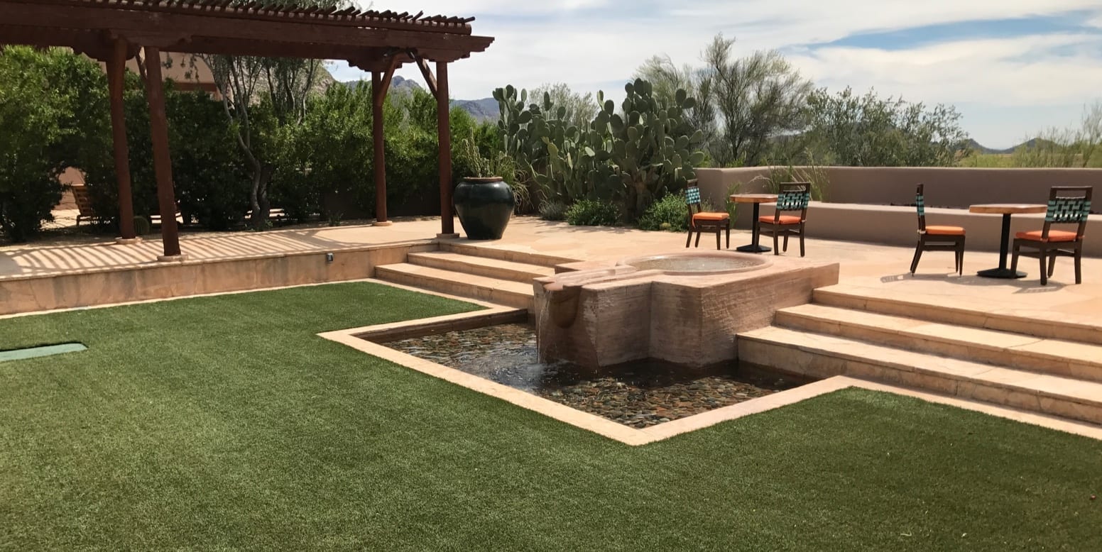 ForeverLawn artificial grass installation at Four Seasons Resort Scottsdale