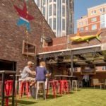 Redneck Riviera in Nashville, Tennessee, featuring Dupont™ ForeverLawn® Select VR on the rooftop
