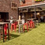 Select VR high traffic fake lawn on rooftop