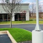 Medians covered in DuPont™ ForeverLawn® Select VR artificial grass at Hampton Inn & Suites Youngstown-Canfield