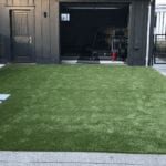 Residential outdoor entertainment space in Cranberry, PA, featuring ForeverLawn artificial grass