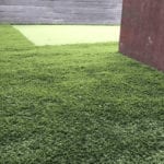 Residential outdoor entertainment space in Cranberry, PA, featuring ForeverLawn artificial grass