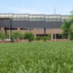 ForeverLawn artificial grass installation at TimkenSteel Idea Plaza