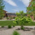 ForeverLawn artificial grass installation at TimkenSteel Idea Plaza