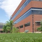 ForeverLawn artificial grass installation at TimkenSteel Idea Plaza