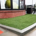 ForeverLawn Fusion Pro installed in two landscaped areas at the Chick-Fil-A in Canton, Ohio