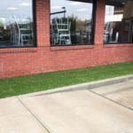 ForeverLawn Fusion Pro installed in two landscaped areas at the Chick-Fil-A in Canton, Ohio