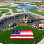 Veterans Memorial Park in Pecos, Texas, featuring DuPont™ ForeverLawn® Select HD synthetic grass