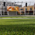 Centennial Plaza in Downtown Canton featuring ForeverLawn Landscape synthetic grass