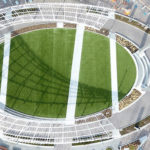 Centennial Plaza in Downtown Canton featuring ForeverLawn Landscape synthetic grass