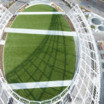 Centennial Plaza in Downtown Canton featuring ForeverLawn Landscape synthetic grass