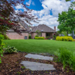 Largent residence backyard featuring ForeverLawn Landscape synthetic grass